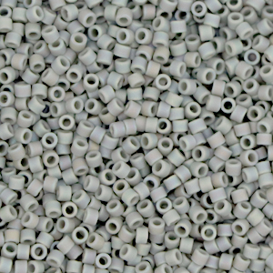 Perline Miyuki Delica 11/0 Opaque matte AB gray DB-882