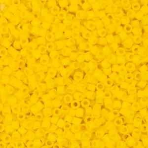 Perline Miyuki Delica 11/0 Opaque matte canary yellow DB-1582