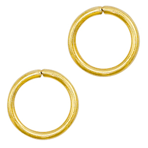 Componenti in acciaio inossidabile anellino apribile 11mm oro