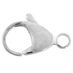 Componenti di metallo DQ chiusura moschettone 13mm argento antico