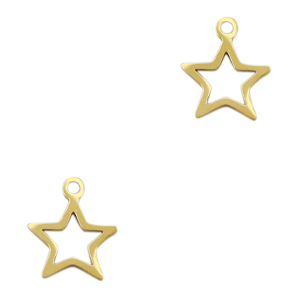 Ciondoli in acciaio inossidabile stella oro