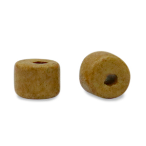 Perline di ceramica greca DQ 5mm marrone senape