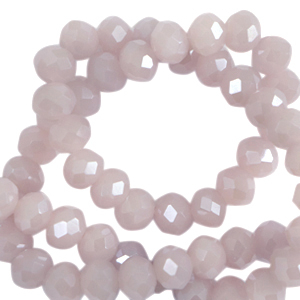 Perline sfaccettate 8x6 mm rondella viola mistico-effetto perlato