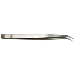 Beadsmith pinzetta a punta curva argento