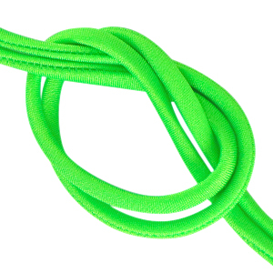 Nastro elastico cucito in stile Ibiza verde neon
