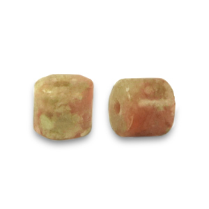 Perline di pietra naturale Quarzo a dischetto 4x4mm verde muschio