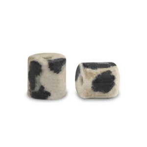 Perline di pietra naturale Diaspro Dalmata a dischetto 2x2mm grigio beige