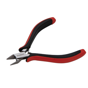 Beadsmith Pinza a taglio laterale con molla rosso-argento