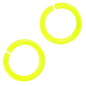 Componenti colorati anellini apribili giallo neon