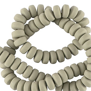 Perline di polimero rondella 7mm grigio