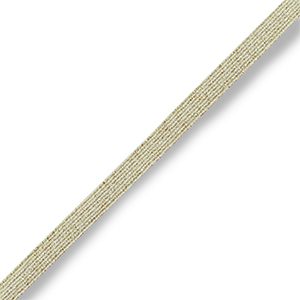Nastro elastico in stile Ibiza oro avorio