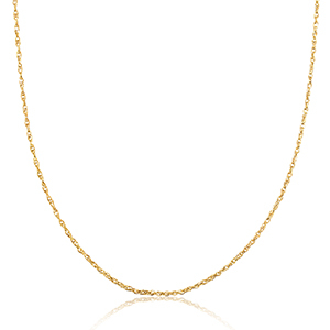 Collane in acciaio inossidabile spirale oro