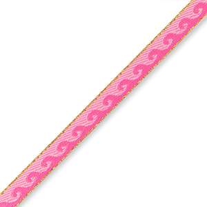 Nastro con testo onde fucsia-rosa chiaro
