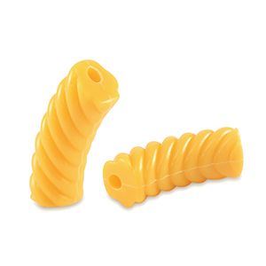 Perline in acrilico tubo spirale giallo spettro