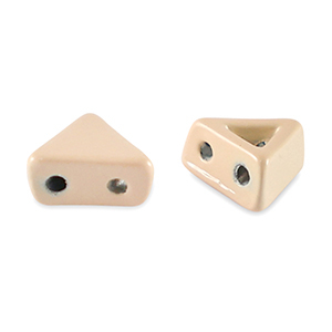 Perline Tile triangolo beige albicocca