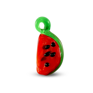 Pendenti di vetro anguria rosso-verde nero