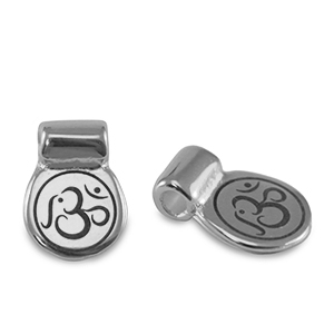 Passanti di metallo DQ Ohm argento antico (privo di nichel)