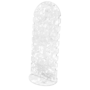 Plexx espositore per bigiotteria per bracciali bianco perlato