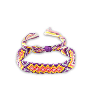 Cavigliere alla moda viola-giallo
