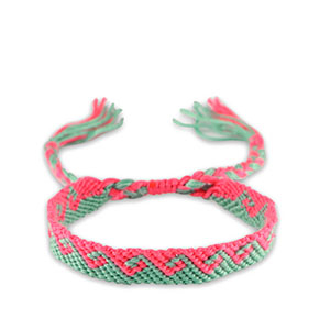 Braccialetti alla moda rosa neon-turchese