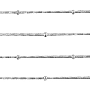Componenti in acciaio inossidabile catena  serpente con palline argento