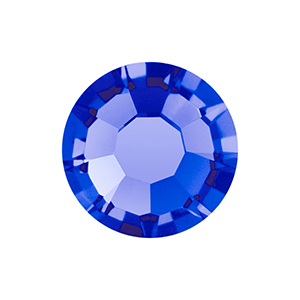 Pietra di nascita Settembre Preciosa SS16 a fondo piatto (4mm) Sapphire blue