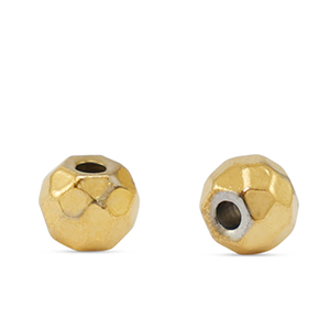 Perline in acciaio inossidabile 6mm oro