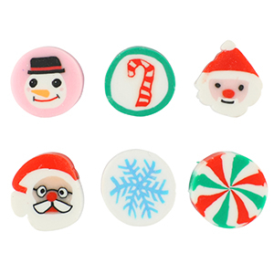 Perline di polimero Natale multicolore