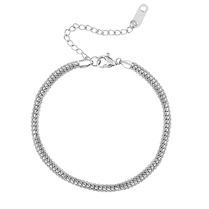 Bracciali in acciaio inossidabile argento