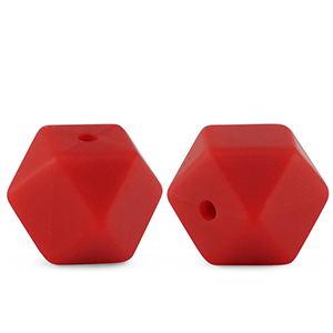 Perline di silicone diamante rosso