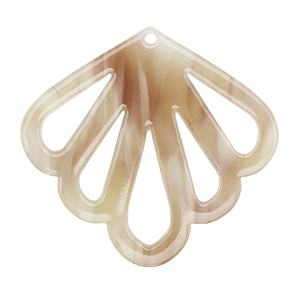 Pendenti in resina conchiglia beige