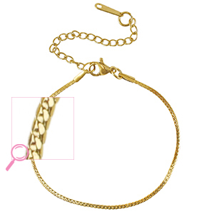 Bracciali in acciaio inossidabile serpente oro