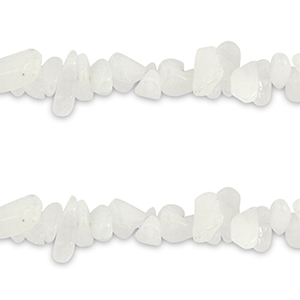 Perline in pietra naturale chips Giada bianco