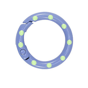 Componenti colorati anello bris&eacute; portachiavi blu-verde