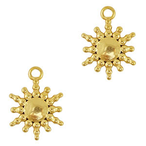 Ciondoli in acciaio inossidabile sole oro