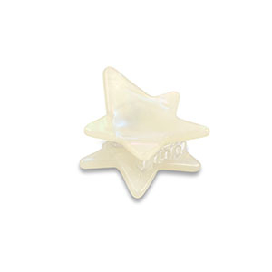 Accessori fermaglio per capelli stella bianco