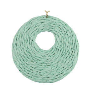 Pendenti in rafia 53mm verde menta