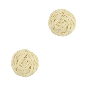 Pendenti in rafia 12mm Beige