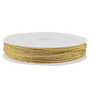 Coda di topo intrecciato 1mm oro scuro metallico