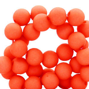 Perline in acrilico 4 mm rosso