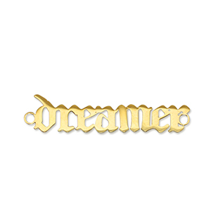Ciondoli in acciaio inossidabile distanziatore ''dreamer'' oro