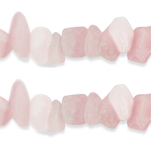 Perline in pietra naturale chips Quarzo Rosa rosa quarzo