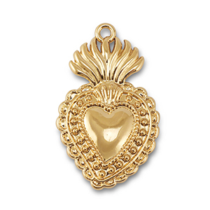 Ciondoli di metallo cuore oro