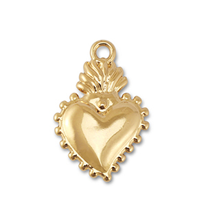 Ciondoli di metallo cuore oro