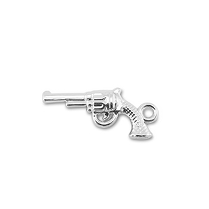 Ciondoli di metallo revolver argento