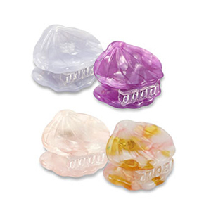 Accessori per capelli fermagli per capelli mix di conchiglie bicolore viola-rosa