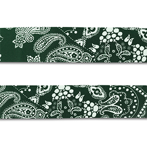 Bandana verde scuro-bianco
