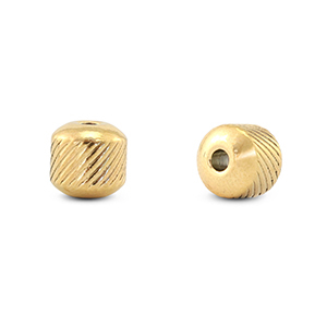 Perline in acciaio inossidabile 8mm oro