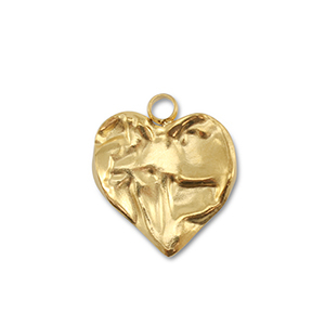Ciondoli in acciaio inossidabile cuore oro