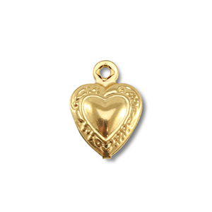 Ciondoli in acciaio inossidabile cuore oro